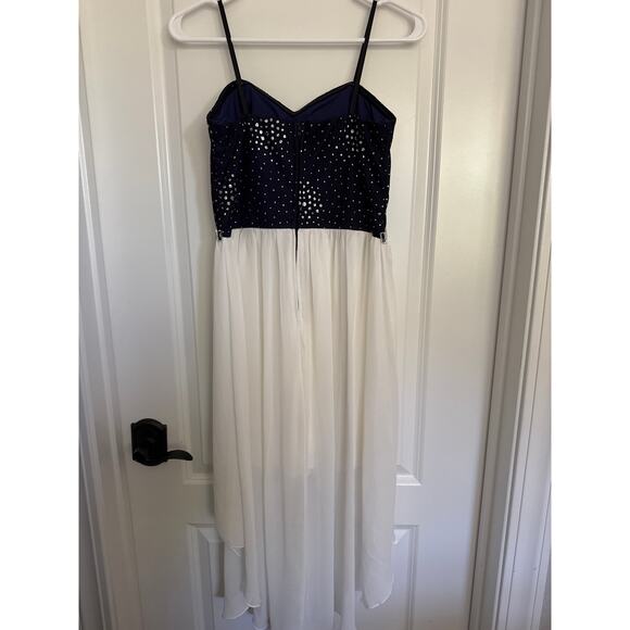 MSRP $139 City Triangles Rhinestone Strappy Mini Dress Size S-M | SAME DAY SHIP - Picture 2 of 7